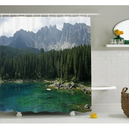 nature shower curtains mint green pink nature shower curtain aerial view of pine forest by the lake beneath mountain pastoral landscape nature shower curtains mint green pink nature shower curtain aerial view of pine forest by the lake beneath mountain pastoral landscape